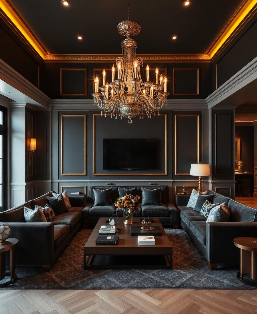 Luxury living room interior by Casa Interiors